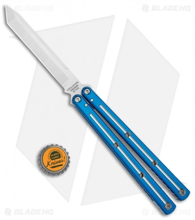 Squid Industries Krake Raken Tanto Balisong Butterfly Dual Tone (4.5" Satin) - Image 4