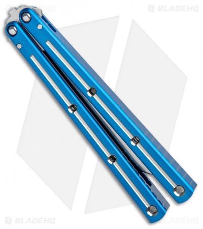Squid Industries Krake Raken Tanto Balisong Butterfly Dual Tone (4.5" Satin) - Image 3