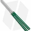 Squid Industries Krake Raken Tanto V2.5 Balisong Knife Dual Tone Green (4.5")