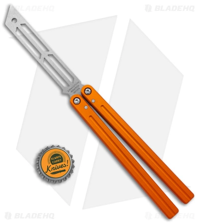 Squid Industries Triton Butterfly Balisong Trainer V2 Orange Al (SW Trainer) - Image 4