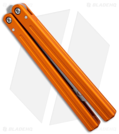 Squid Industries Triton Butterfly Balisong Trainer V2 Orange Al (SW Trainer) - Image 3
