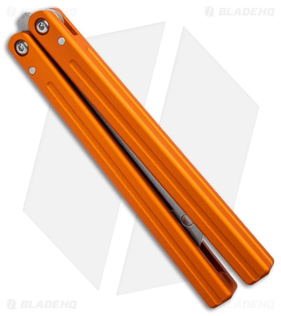 Squid Industries Triton Butterfly Balisong Trainer V2 Orange Al (SW Trainer) - Image 2