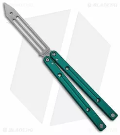 Squid Industries Squidtrainer V4 Butterfly Balisong Trainer Teal (4.5" SW)