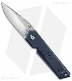 TB Outdoor Unboxer EDC Folding Knife Navy Blue (3.10" Satin)