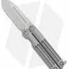 Terrain 365 Balisong M390 Butterfly Knife Titanium (2" Bead Blast)