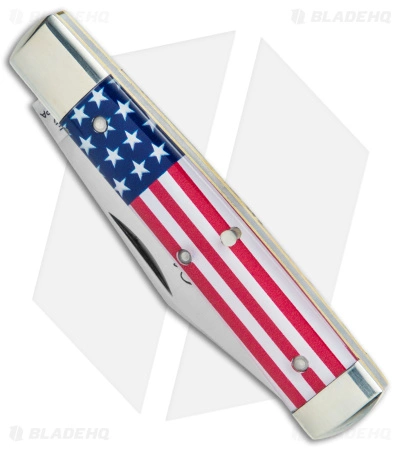 Great Eastern Cutlery GEC #94 Tidioute Liberty Pocket Knife Flag Acrylic (2.61" Satin) - Image 2