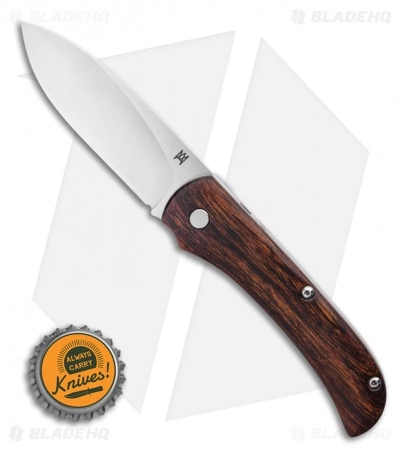 TuyaKnife MAS Martin Annegarn Streetlegal Slip Joint Knife Ironwood (3" Satin) - Image 5