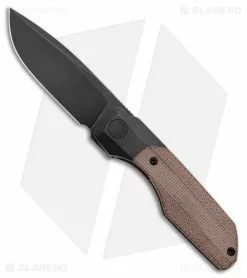 Vero Engineering Mini Synapse Frame Lock Knife Titanium Natural Micarta (3" BW)