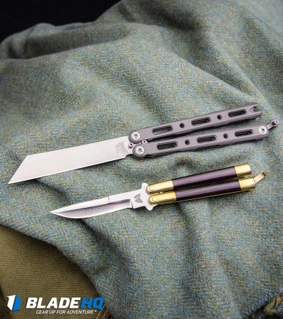 Benchmade 87 Ti Bali-Song Butterfly Knife Titanium (4.5" Satin) - Image 5