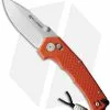 Willumsen Copenhagen Zero7 Cross Bar Knife Orange GFN (3.5" Stonewash)
