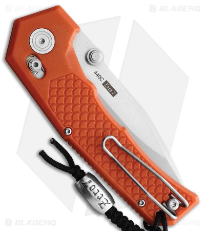 Willumsen Copenhagen Zero7 Cross Bar Knife Orange GFN (3.5" Stonewash) - Image 2