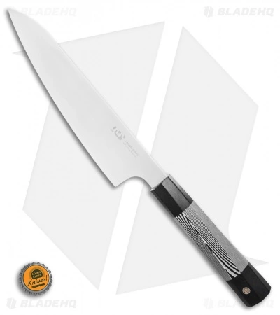 Xin Cutlery Xincare 7.5" Kiritsuke Chef's Kitchen Knife Black/White G10 - Image 3