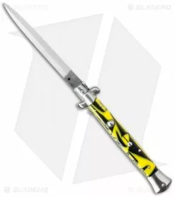 SKM AB 11" Italian Stiletto Automatic Knife Killer Bee (5" Satin Dagger)