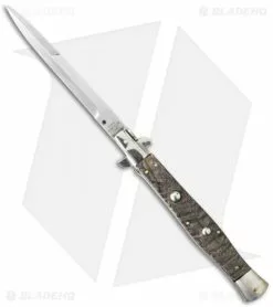 AGA Campolin 13" Picklock Automatic Italian Stiletto Ram Horn (6" Satin Bayo)