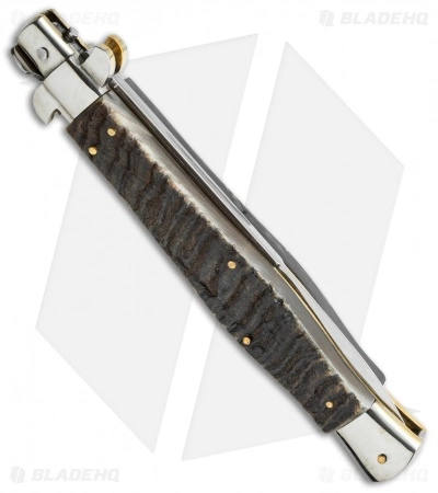AGA Campolin 13" Picklock Automatic Italian Stiletto Ram Horn (6" Satin Bayo) - Image 2