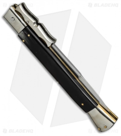 AGA Campolin 13" Bat Swinguard Automatic Dark Horn (5.75" Satin Bayonet) - Image 3