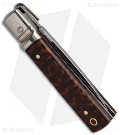 AKC Classic 6" Lever Lock Automatic Italian Knife Snake Wood (2.5" Polish) F17 - Image 2