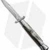 AKC Swinguard 9" Automatic Italian Stiletto Brazilian Horn (4" Satin Bayonet)