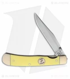 Bear & Son Rancher Liner Lock Knife Yellow Delrin (3.25" Satin) C3154L
