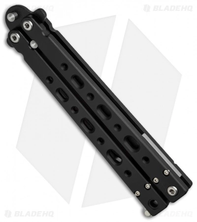 Bear OPS Bear-Song V Butterfly Knife Black Aluminum (4.38" Black) B-500-AlBK-B - Image 2