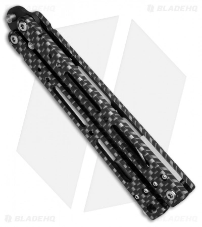 Bear OPS Bear Song IV Butterfly Knife Sim Carbon Fiber (4.4" Black) B-400-AICF-B - Image 3