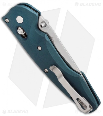 Benchmade Large Emissary 3.5 AXIS-Assist Knife Aqua (3.45" Satin) 477-1 - Image 2