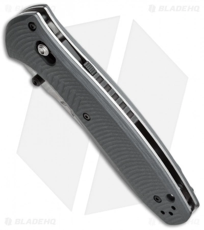 Benchmade Barrage AXIS-Assist Knife Gray G-10 (3.6" Satin) 580-2 - Image 2