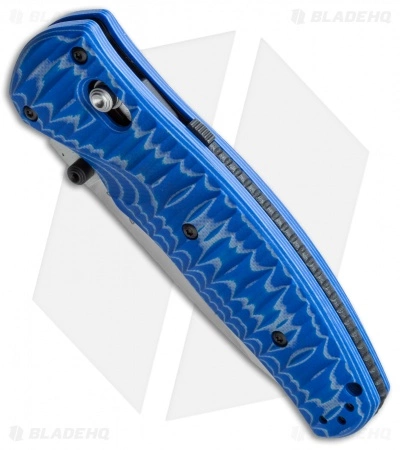 Benchmade Volli AXIS-Assist Knife Blue G-10 (3.26" Satin) 1000001-1601 - Image 2