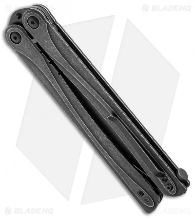 Brous Blades Balisong B3 Butterfly Knife SS (4.25" Acid SW) - Image 3