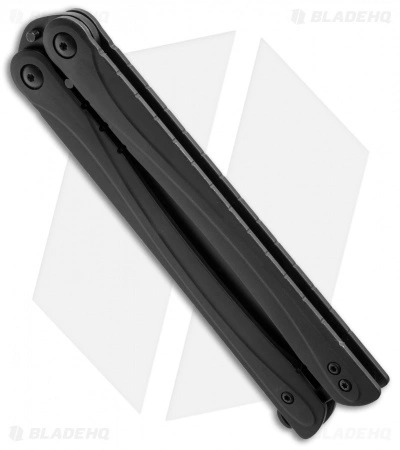 Brous Blades Balisong B3 Butterfly Knife SS (4.25" Blackout) - Image 2