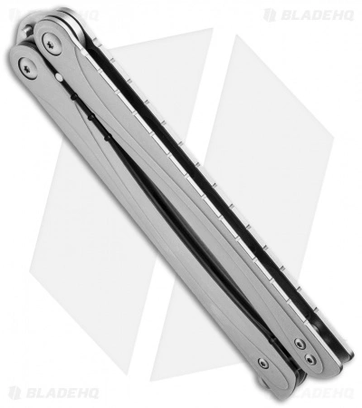 Brous Blades Balisong B3 Butterfly Knife SS (4.25" Satin) - Image 2