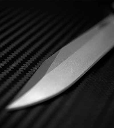 BRS ALT Alpha Beast Balisong Butterfly Knife Titanium (4.5" Stonewash) - Image 5