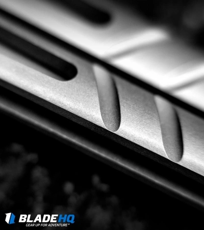 BRS Alpha Beast Infinity Balisong Butterfly Knife Titanium (4.5" Stonewash) - Image 7