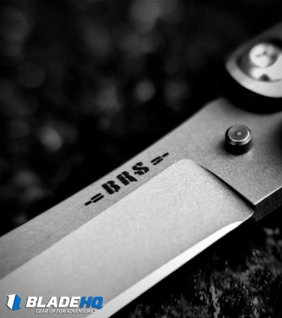BRS Alpha Beast Infinity Balisong Butterfly Knife Titanium (4.5" Stonewash) - Image 5