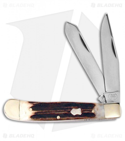 Buck Creek Trapper Pocket Knife 4.125" Deer Stag