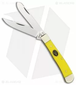 Buck Creek Trapper Yellow Slip Joint Knife 3.125"