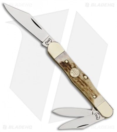 Buck Creek Whittler Pocket Knife 3.5" Deer Stag