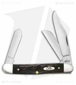 Case Cutlery Jigged Buffalo Horn Stockman Traditional Pocket Knife 3.875" Black