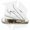 Case Cutlery Case Hunter Trapper Pocket Knife 4.125" Amber Bone (6354GS SS) 00149