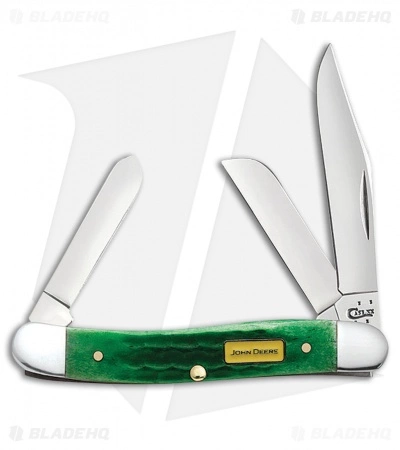 Case Cutlery Case John Deere Medium Stockman 3.62" Green Bone (63087 SS) 15746