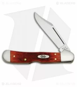 Case Cutlery Case Mini Copperlock Knife 3.625" Dark Red Bone (61749L CV) 6996