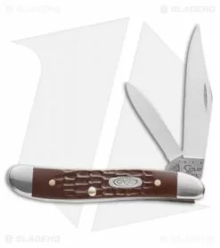 Case Cutlery Case Working Peanut Knife 2.875" Jigged Brown Synthetic (6220 SS) 046