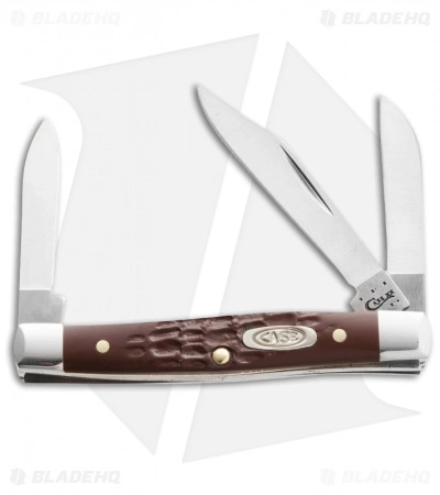 Case Cutlery Case 081 Working Small Stockman Knife 2.625" Brown Synthetic (6333 SS)