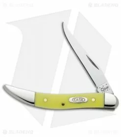 Case Cutlery Case Yellow Small Texas Toothpick Knife 3" Yellow Delrin (310096 CV) 091