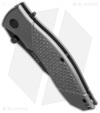 Combative Edge Draco D1 Tux Spring Assisted Knife Gray (3.5" Black) - Image 2
