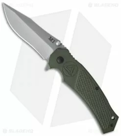 Combative Edge M1-Assist Clip Point Knife OD Green (3.875" Bead Blast)