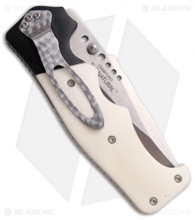 CRKT The Natural Spring Assisted Knife White Bone & G10 (3.88" Satin Plain) 7085 - Image 2