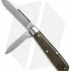 Great Eastern Cutlery GEC #14 Tidoute Boy's Knife 2.325" OD Green Linen Micarta 142216