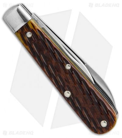 Great Eastern Cutlery GEC #14 Tidoute Boy's Knife 2.325" Yellow Jigged Bone 142216 - Image 3