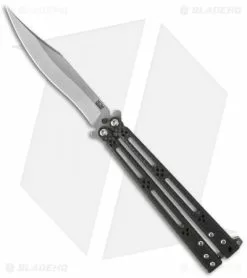Hom Design Basilisk-R Balisong Butterfly Knife Carbon Fiber (4.6" Bead Blast)